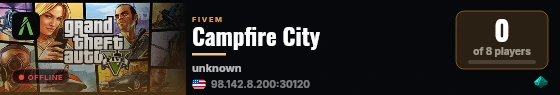 Campfire City live status badge