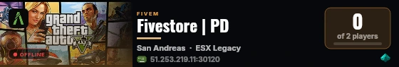 Fivestore | PD live status badge