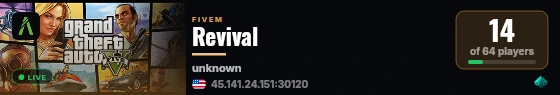 Revival live status badge