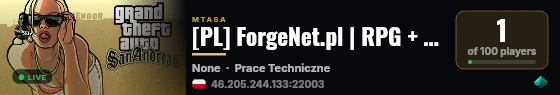 [PL] ForgeNet.pl | RPG + Survival + Build live status badge