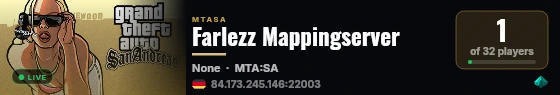 Farlezz Mappingserver live status badge
