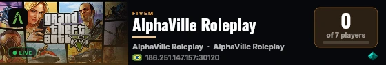 AlphaVille Roleplay live status badge