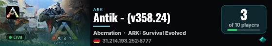 Antik - (v358.24) live status badge
