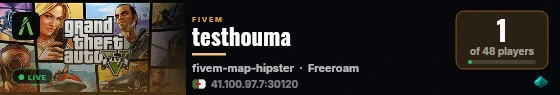 testhouma live status badge