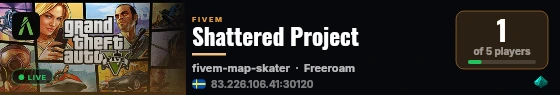 Shattered Project live status badge