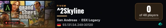 ^2Skyline live status badge