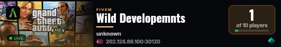 Wild Developemnts live status badge