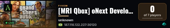 [MRI Qbox] oNext Development live status badge