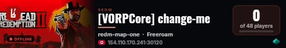 [VORPCore] change-me live status badge