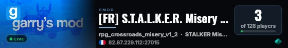 [FR] S.T.A.L.K.E.R. Misery RPG - https://discord.gg/vS7b8Cj live status badge