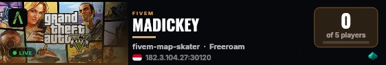 MADICKEY live status badge