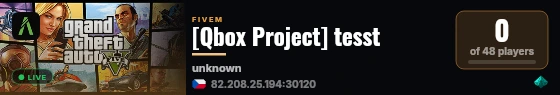 [Qbox Project] tesst live status badge