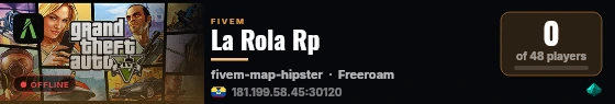 La Rola Rp live status badge
