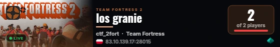 los granie live status badge