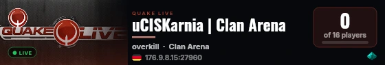 uCISKarnia | Clan Arena live status badge