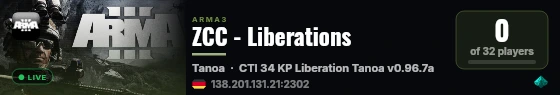 ZCC - Liberations live status badge