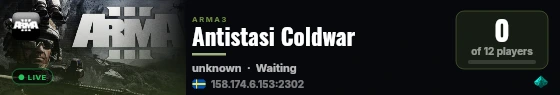 Antistasi Coldwar live status badge