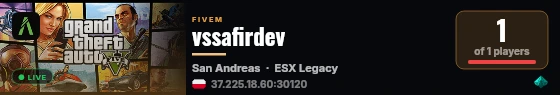vssafirdev live status badge
