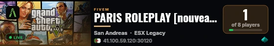 PARIS ROLEPLAY [nouveaux] [Fa] live status badge