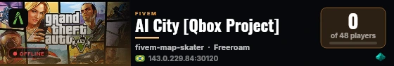 AI City [Qbox Project] live status badge