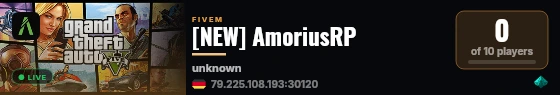 [NEW] AmoriusRP live status badge
