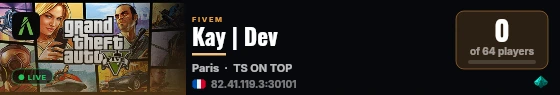 Kay | Dev  live status badge