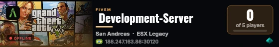  Development-Server live status badge