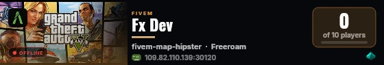 Fx Dev  live status badge