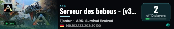 Serveur des bebous - (v361.7) live status badge