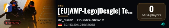 [EU]AWP-Lego|Deagle| Testphase live status badge