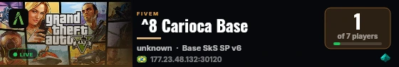  ^8 Carioca Base live status badge