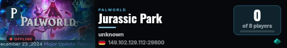 Jurassic Park live status badge