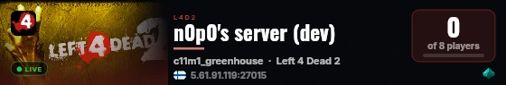 n0p0's server (dev) live status badge