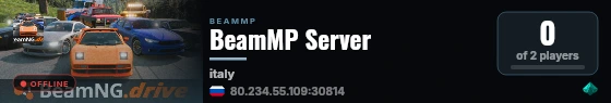 BeamMP Server live status badge
