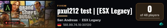 pxul212 test | [ESX Legacy] live status badge