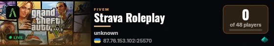 Strava Roleplay live status badge