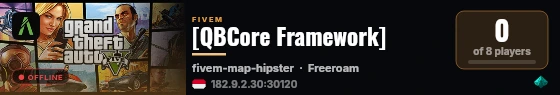 [QBCore Framework] live status badge