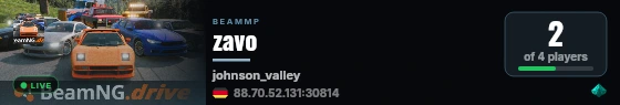 zavo live status badge
