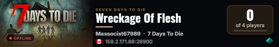 Wreckage Of Flesh live status badge