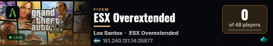 ESX Overextended live status badge