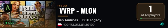  VVRP - WLON live status badge