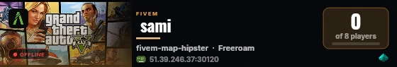  sami live status badge