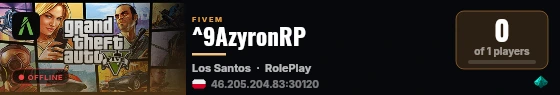^9AzyronRP live status badge