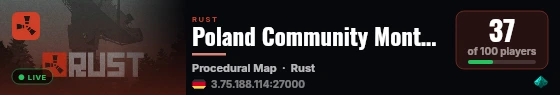 Poland Community Monthly | 23.08 live status badge
