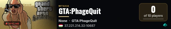GTA:PhageQuit live status badge