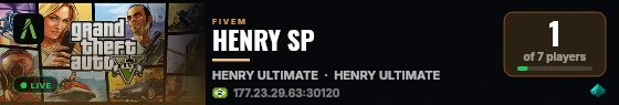 HENRY SP live status badge