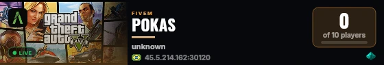 POKAS live status badge