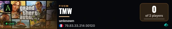 TMW live status badge