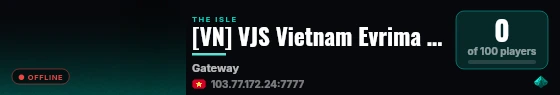 [VN] VJS Vietnam Evrima Server live status badge
