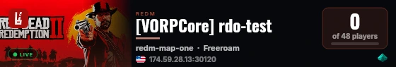 [VORPCore] rdo-test live status badge